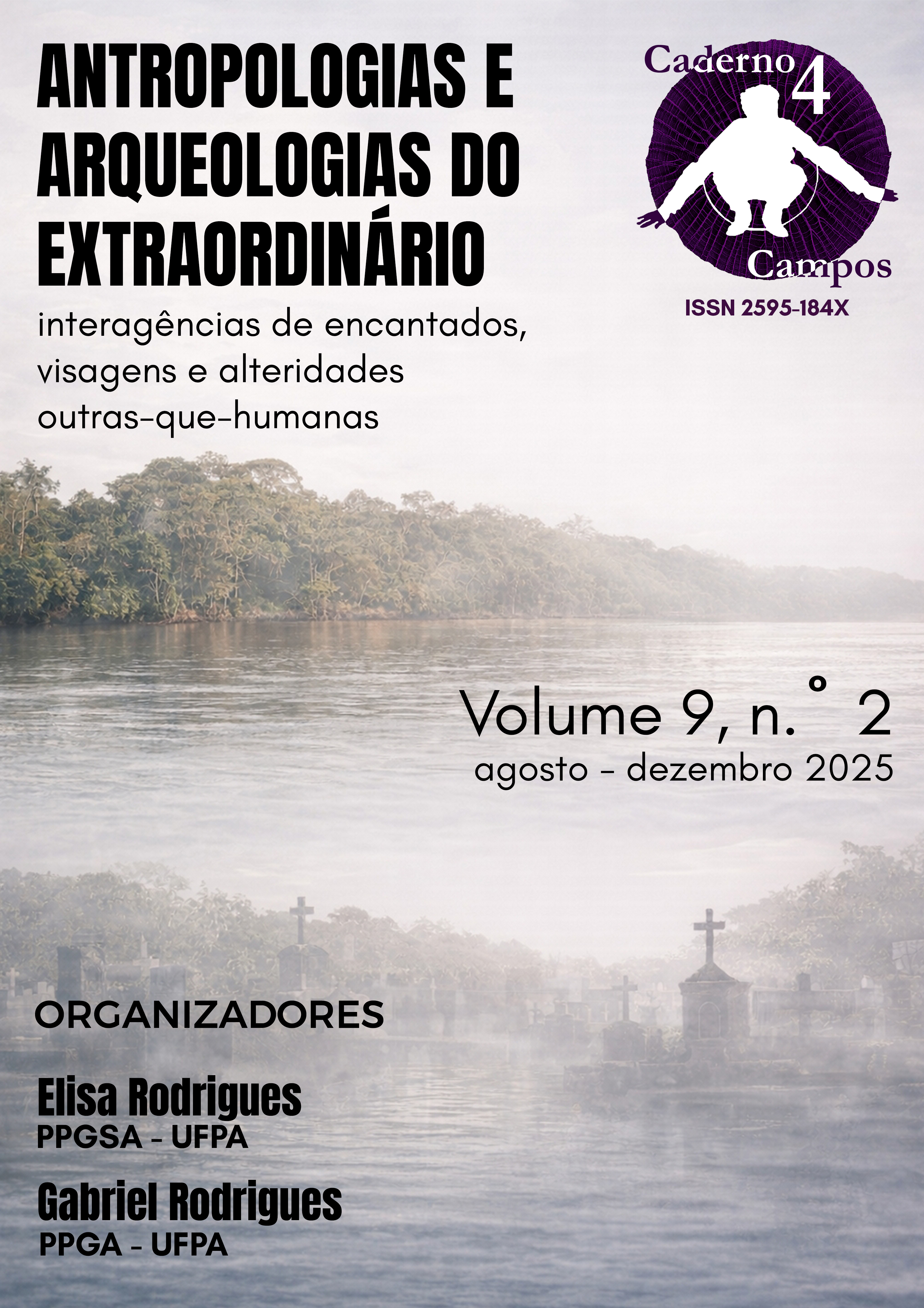 Foto da Capa: Às margens de mundos outros. Autores: Elisa Rodrigues e Gabriel Rodrigues/2025.